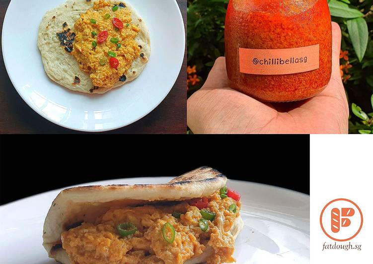 Recipe of Award-winning Sambal Scrambled Eggs Sandwich | Sambal Telur Hancur