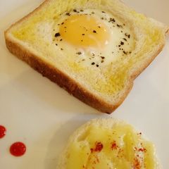 A picture of Egg n Bread#kidsrecipecontest.