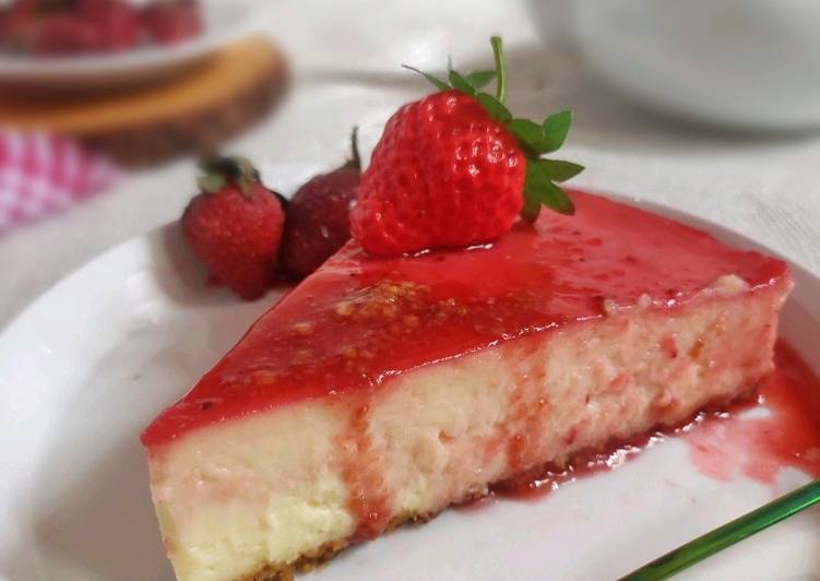 Resep Cheesecake strawberry, Lezat Sekali