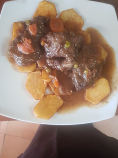 Una foto de Carrillada de cerdo en salsa