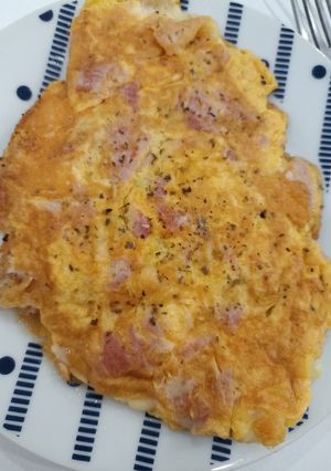 Una foto de Tortilla de York y queso