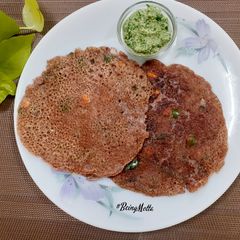 A picture of Ragi Veggies Chilla.