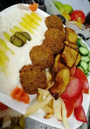 صورة لوصفة الفلافل البيتية