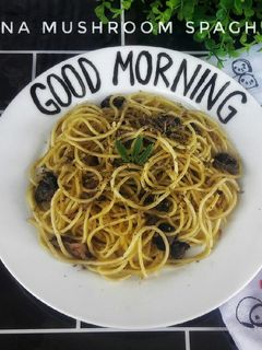 Foto resep Tuna Mushroom Spaghetti