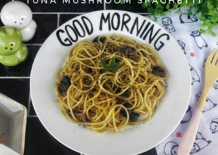 Resep Tuna Mushroom Spaghetti Anti Gagal