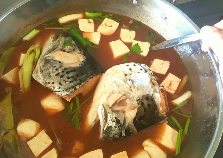 Cara Gampang Buat Sop Tomyam Kepala Salmon @ketopad_cp_anekasup Anti Gagal