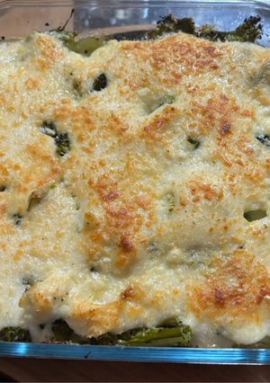 Una foto de Brócoli gratinado