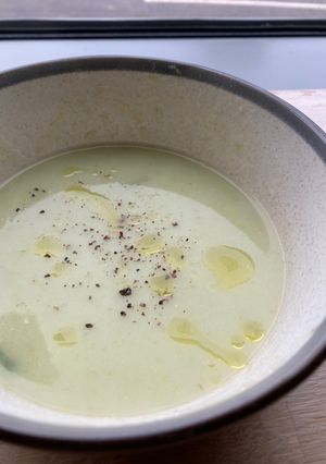 A picture of Potato cream soup (V).