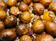 A picture of fried red potato