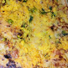 A picture of Poha paratha.