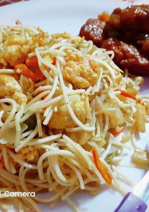 এগ চাউমিন (egg chow mein recipe in bengali) রেসিপির প্রধান ছবি