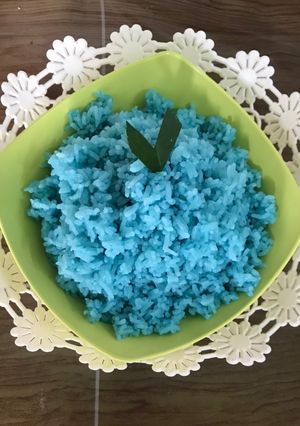 Foto resep Nasi uduk biru telang