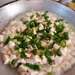 A picture of Mun Tahu daging cincang sederhana.