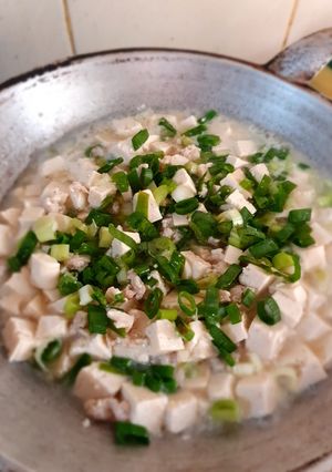 Foto resep Mun Tahu daging cincang sederhana