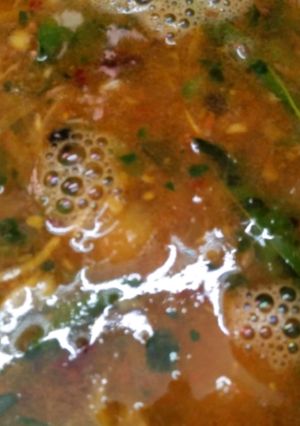 A picture of Lemon Ginger Rasam.
