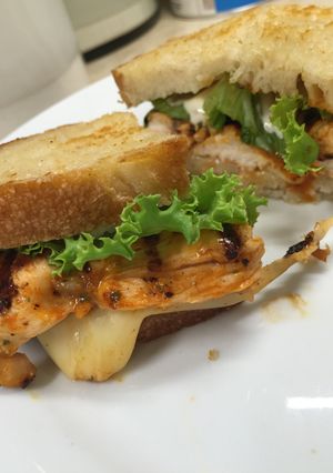 A picture of Buffalo Ranch Chicken Panini.