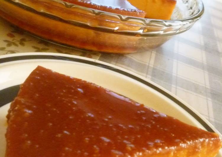 Steps to Prepare Super Quick Homemade Rich, Bittersweet Kabocha Pumpkin Custard Pudding