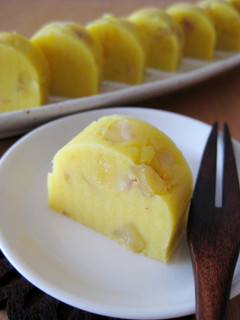 A picture of Chestnut and Sweet Potato Yokan.