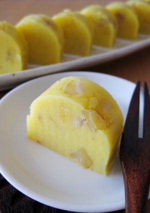 A picture of Chestnut and Sweet Potato Yokan.