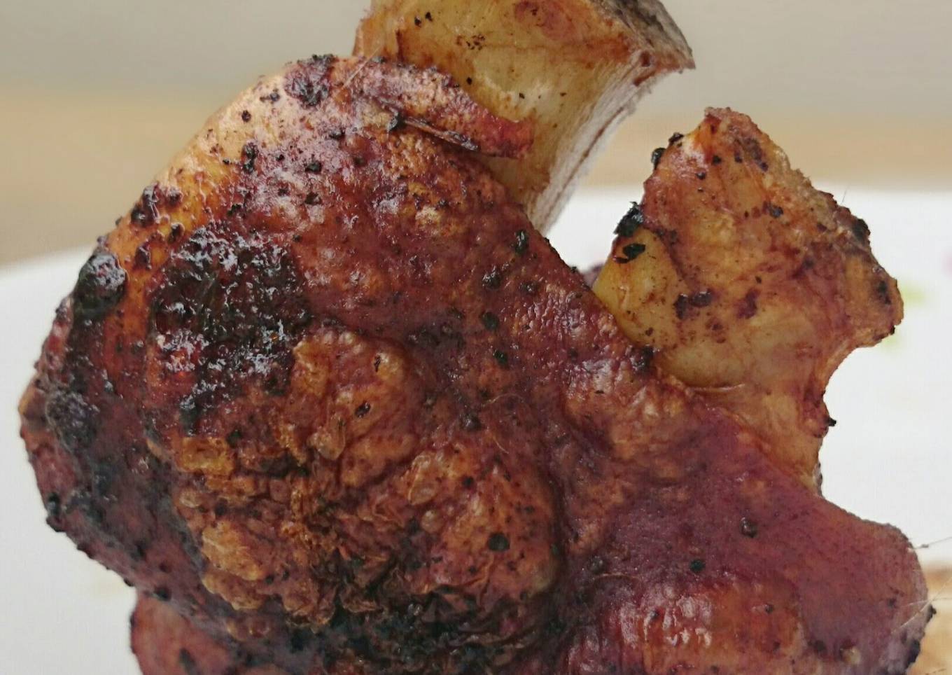 Crispy Pork Knuckle In Dark Beer / Schweinshaxe