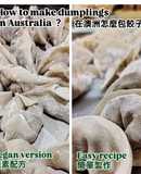 Dumplings (Taiwanese vegan version) 全素水餃
