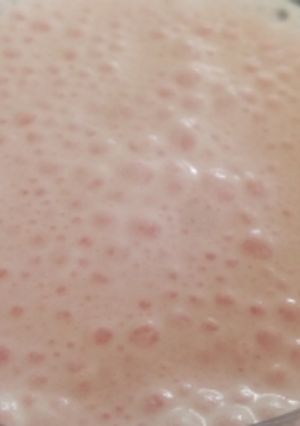 A picture of Strawberry milk shake.