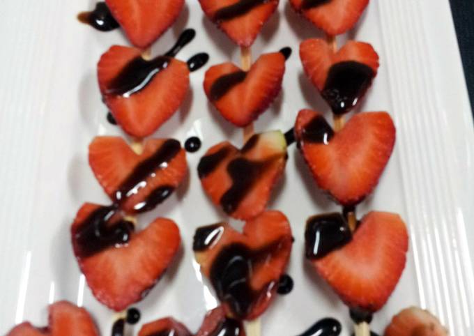 Simple Way to Make Perfect strawberries skewer(valentine idea)by Pam…