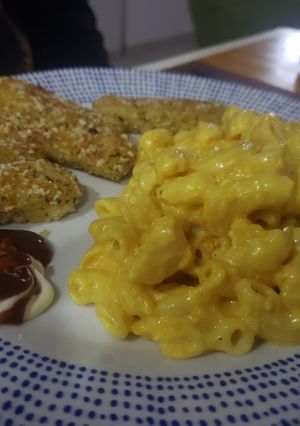 Una foto de Macarrones con Queso al Horno