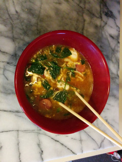 A picture of Ramen noodle soup.
