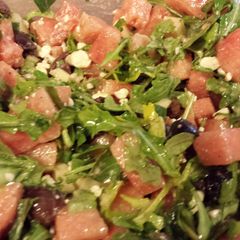 A picture of Watermelon Salad.
