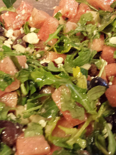 A picture of Watermelon Salad.