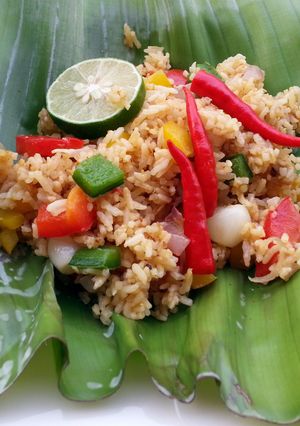 A picture of Vegan Fried Rice With Coconut Milk.