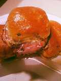 Sweet Roll Pastrami and Provolone Sliders