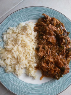 Una foto de Carne de puerco en salsa