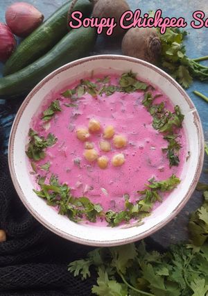 A picture of Soupy Chickpea Salad.