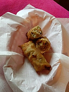 A picture of Easy Chicken- Sprout Egg Rolls #america.