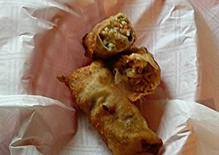 Easiest Way to Prepare Homemade Easy Chicken- Sprout Egg Rolls #america