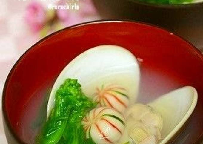 Clear Hamaguri Clam Soup For Girls' Day Festival