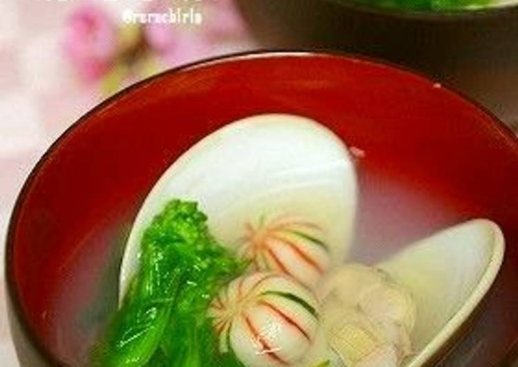 Clear Hamaguri Clam Soup For Girls' Day Festival