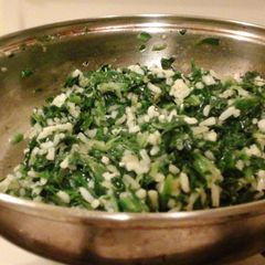 A picture of Skye's Spinach Parmesan Rice.