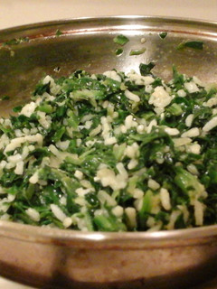 A picture of Skye's Spinach Parmesan Rice.