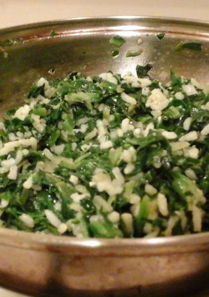 A picture of Skye's Spinach Parmesan Rice.