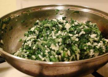 The New Way Serving Recipe Skyes Spinach Parmesan Rice Savory Delicious