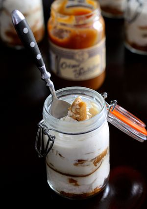 Une photo de Mousse citron et caramel spéculoos