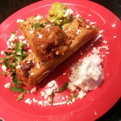 A picture of Easy Chicken and Potato Flautas.