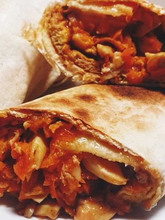 Recipe Vegetarian carrot mushroom omelette tortilla wrap the Can Spoil the Tongue Tasty