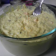 A picture of Egg Salad SXSW style.