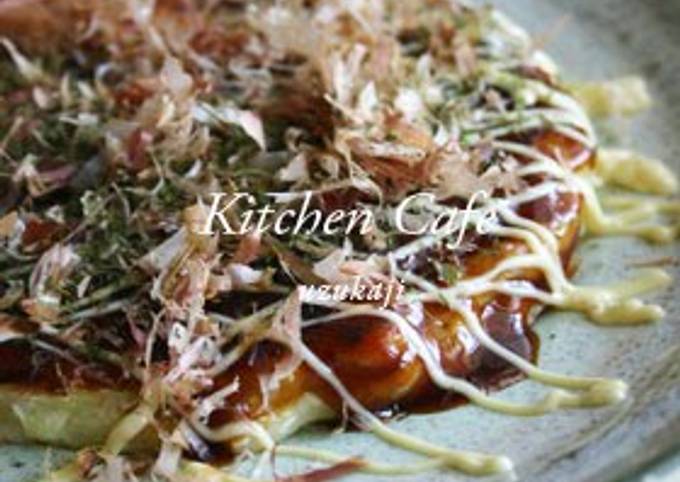 Okonomiyaki with Lots of Cabbage