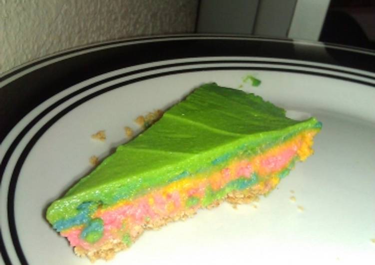 Recipe of Speedy Easy no bake rainbow cheesecake