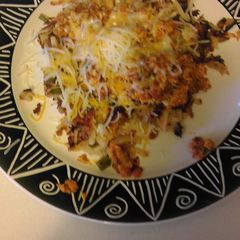 A picture of Chorizo Hashbrowns.
